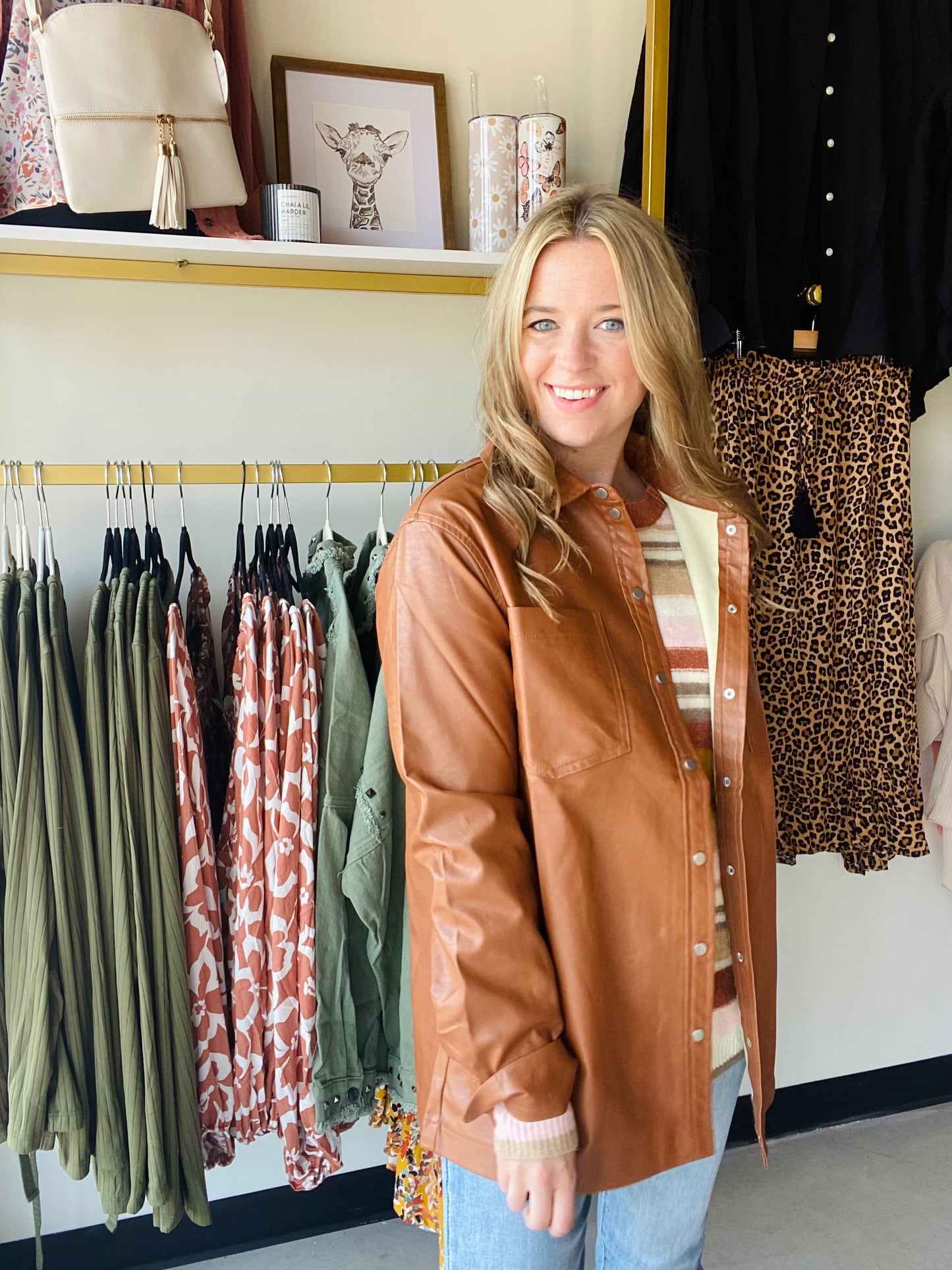 Haptics Vegan Leather Jacket