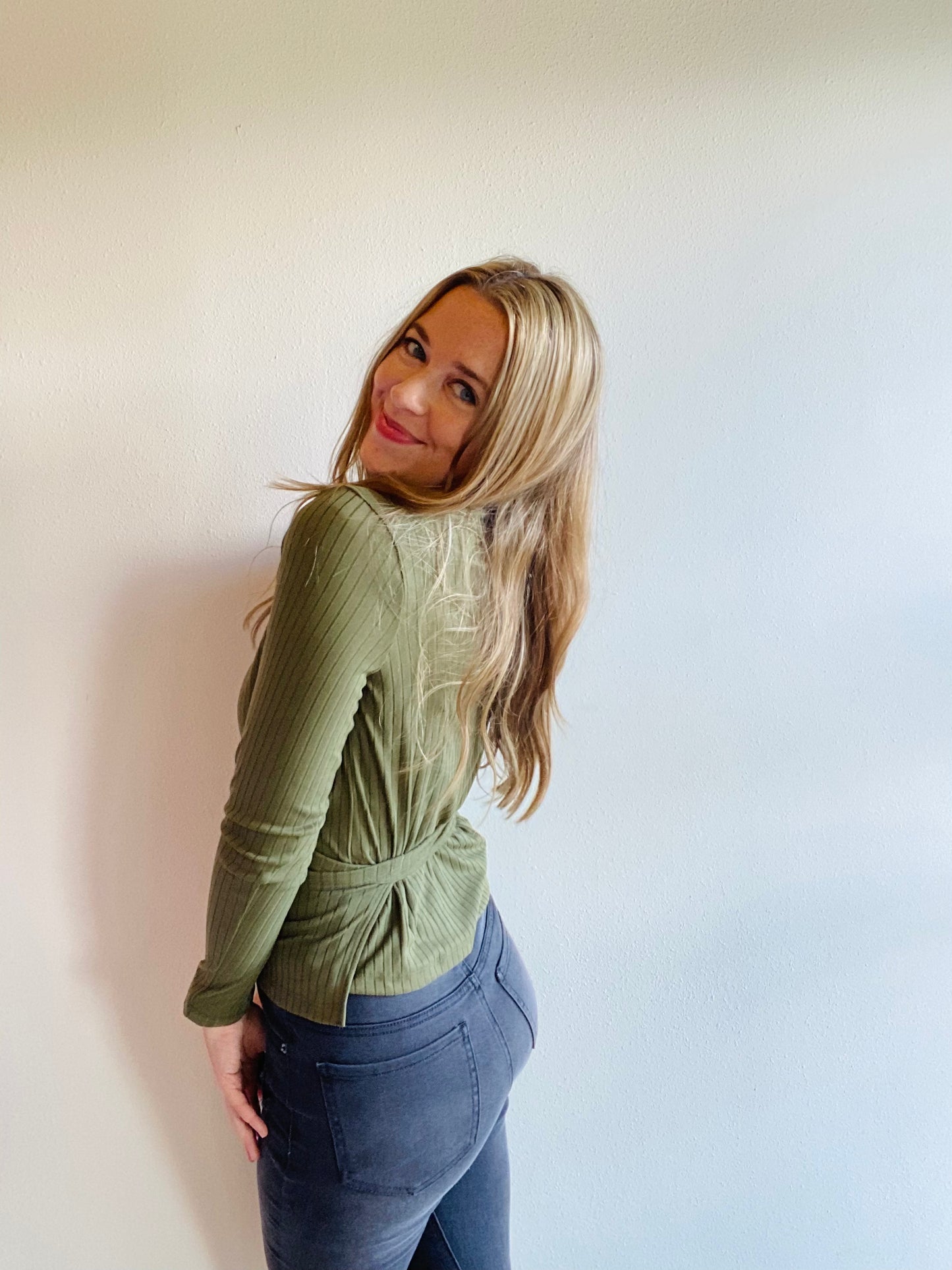 Olive Wrap Me Up Top