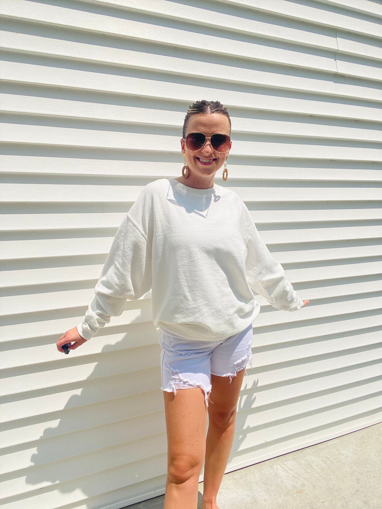 Essential Corded Crewneck