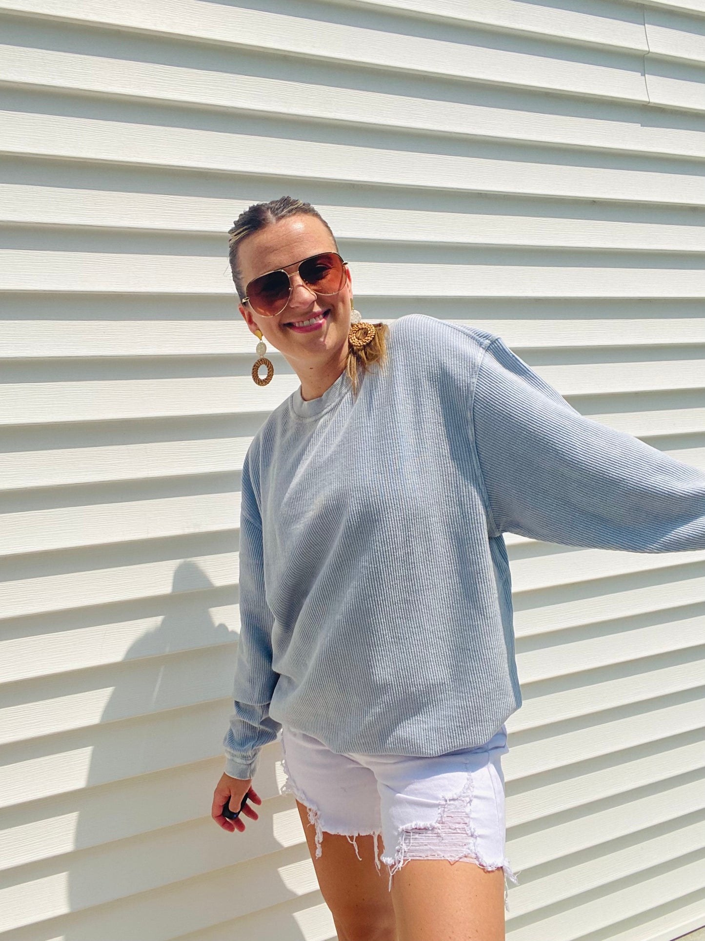 Essential Corded Crewneck