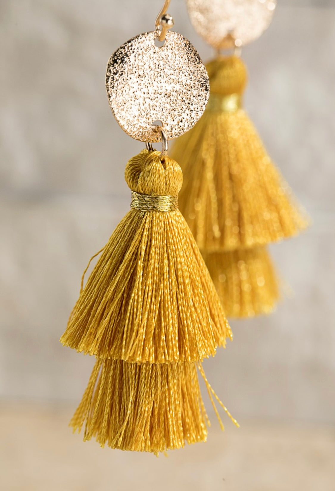 Gold Tassel Earrings