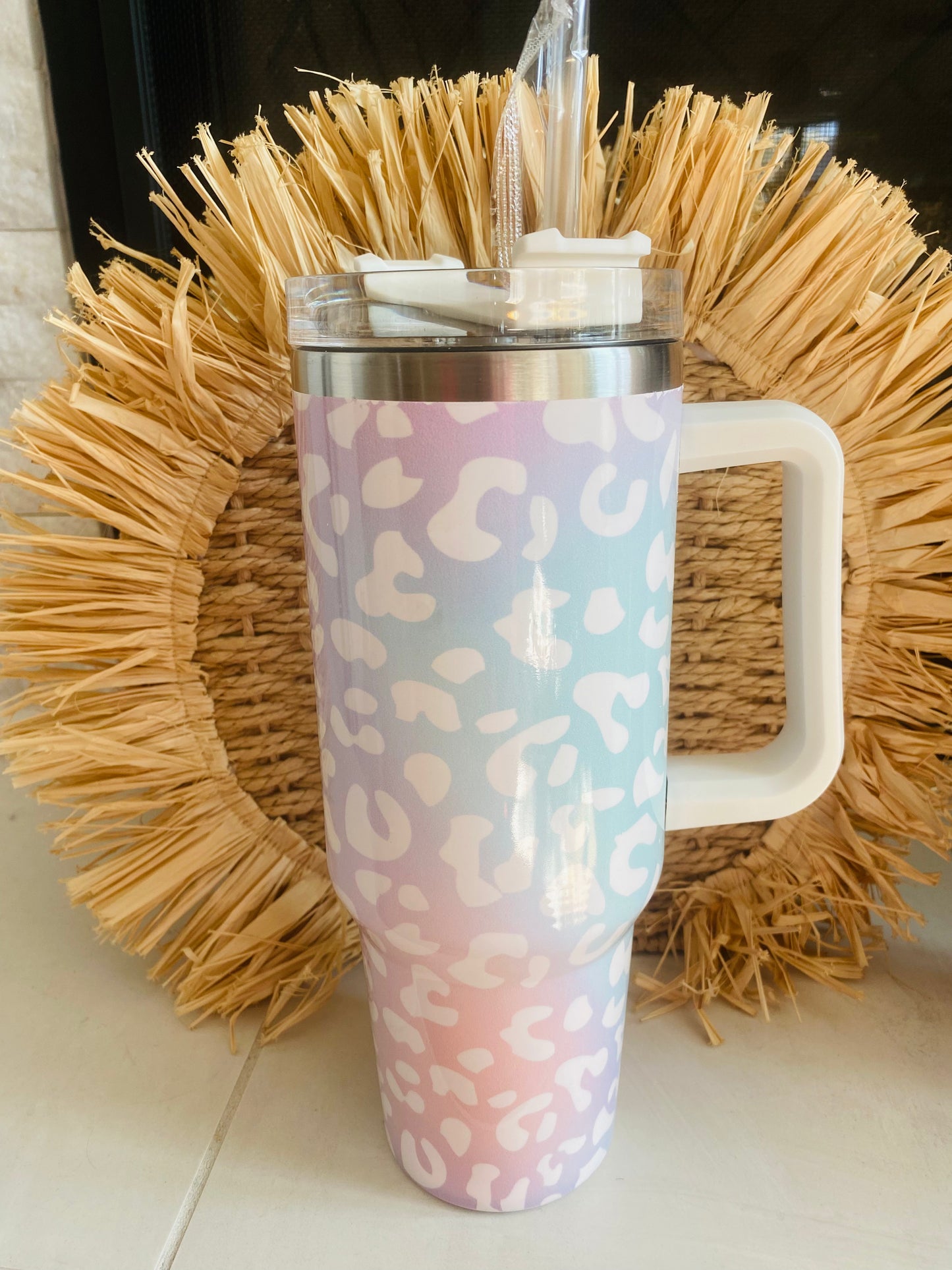 Iridescent Leopard Insulated Tumble