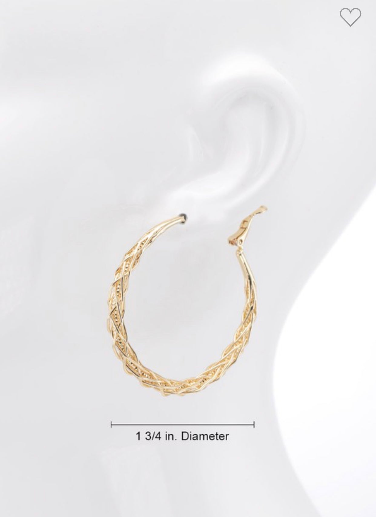 Brass Intertwined Rope Hoop Earrings
