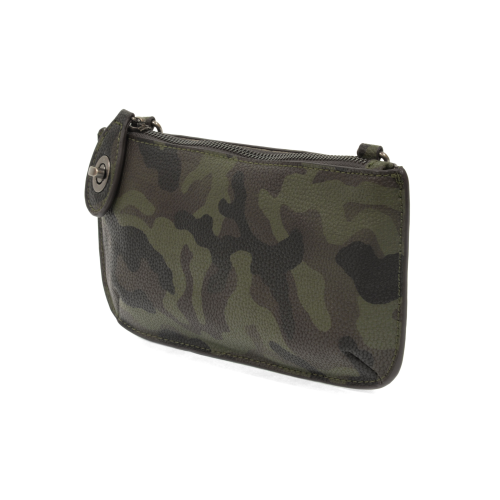 Olive Camo Mini Crossbody Wristlet