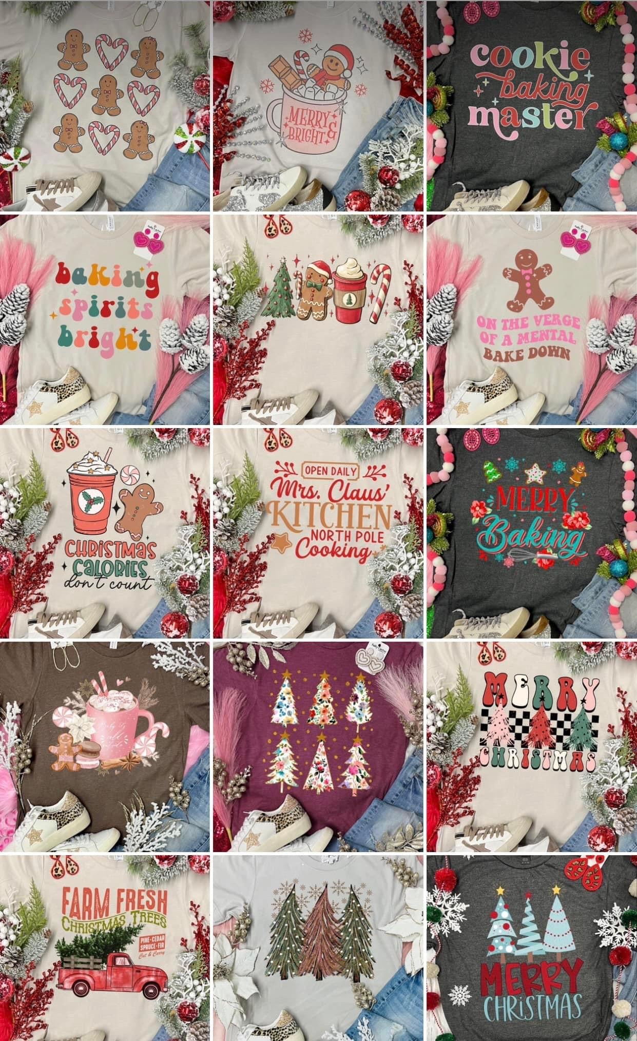 Christmas Graphic Tee Adult Preorder