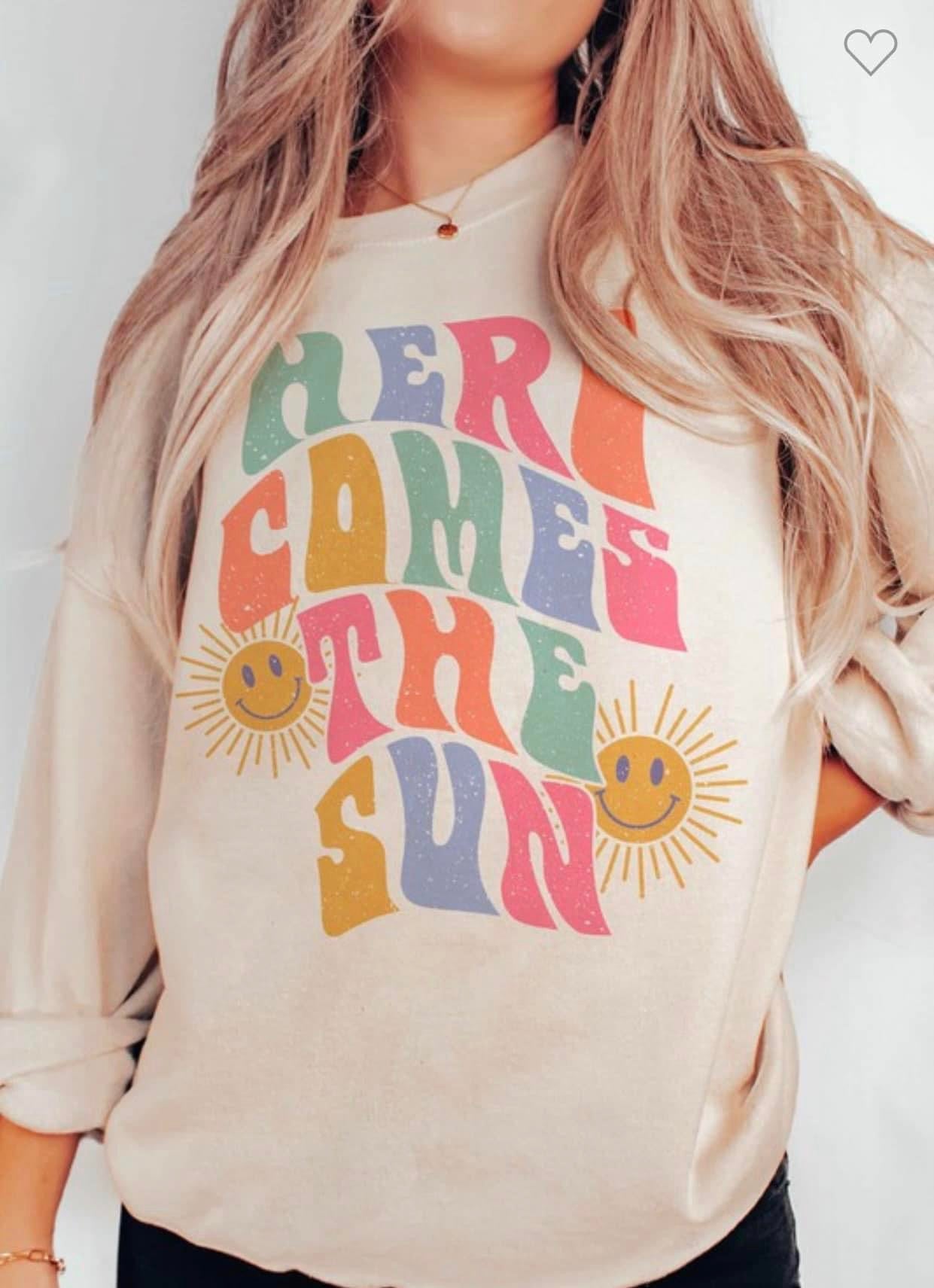 Here Comes The Sun Sweatshirt-3X