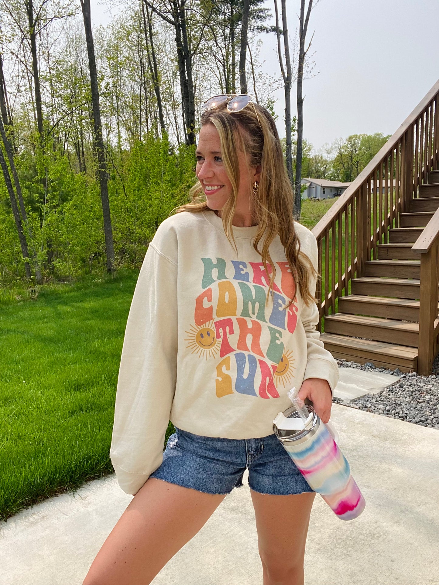 Here Comes The Sun Sweatshirt-3X