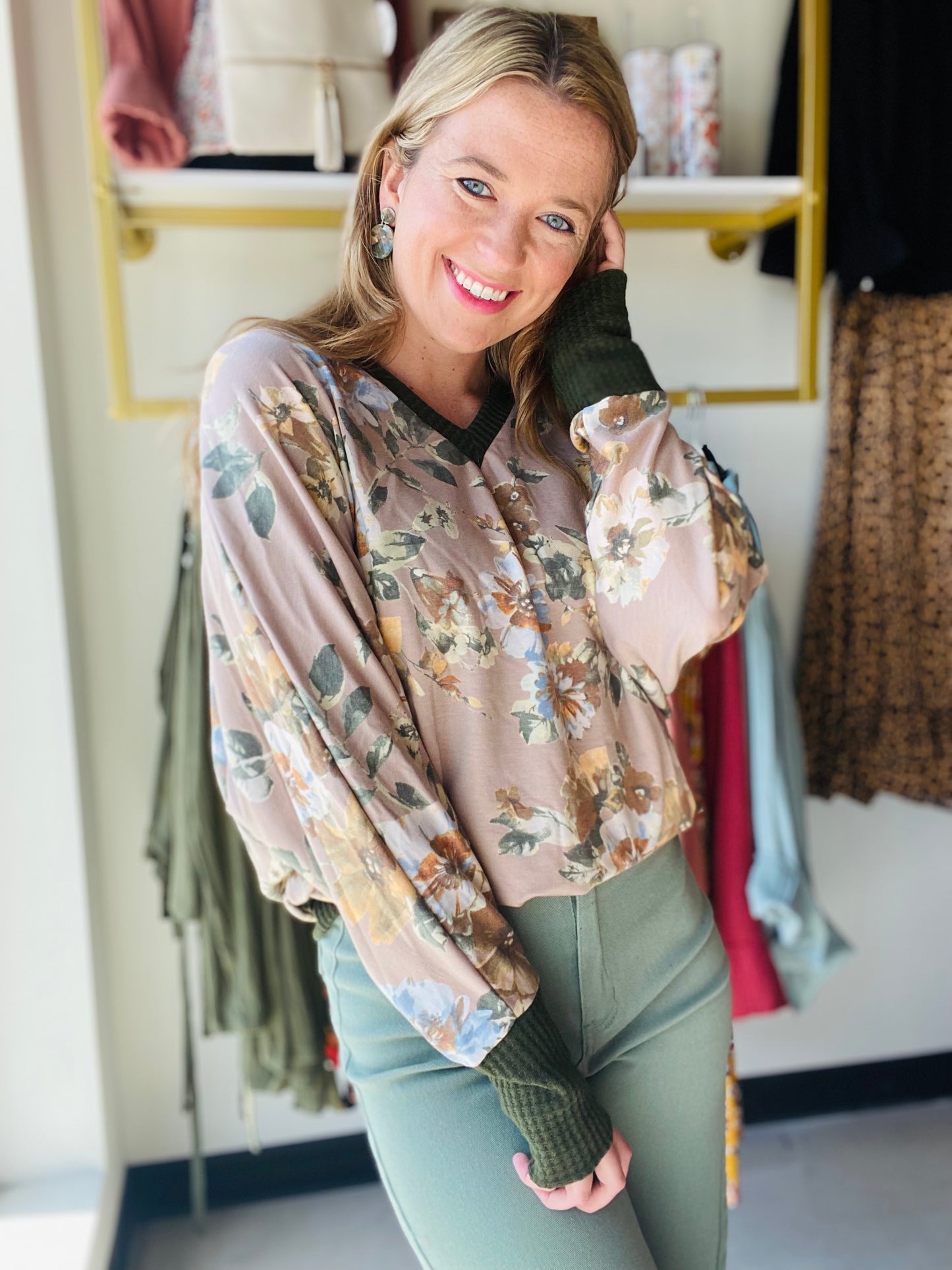 Autumn Garden V Neck
