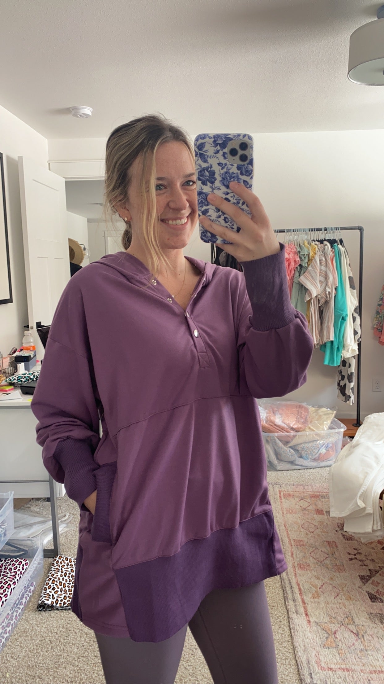 Purple Lightweight Hoodie