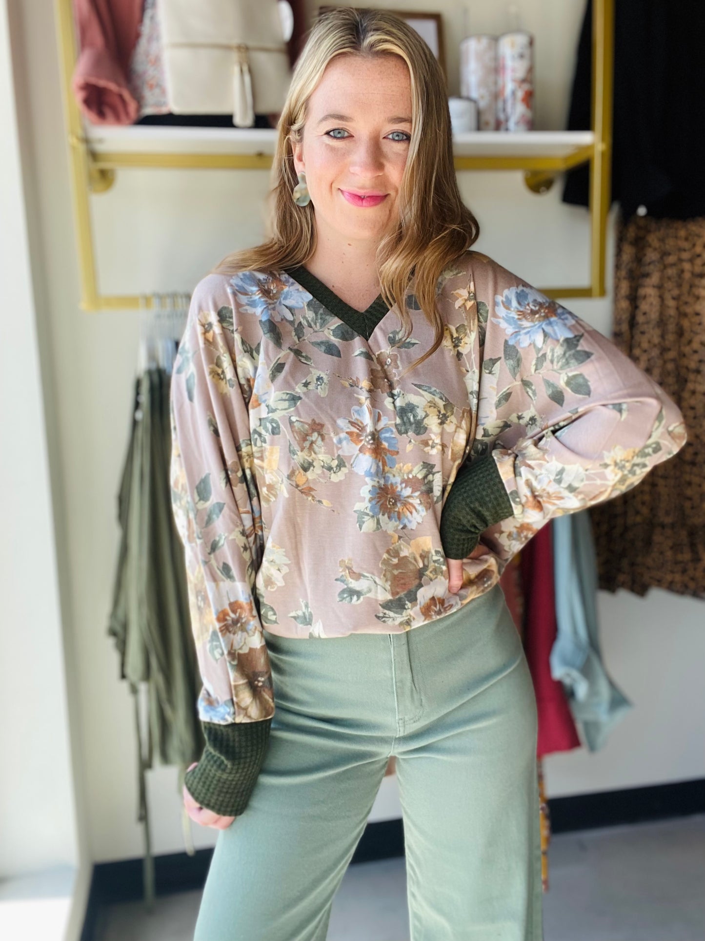 Autumn Garden V Neck
