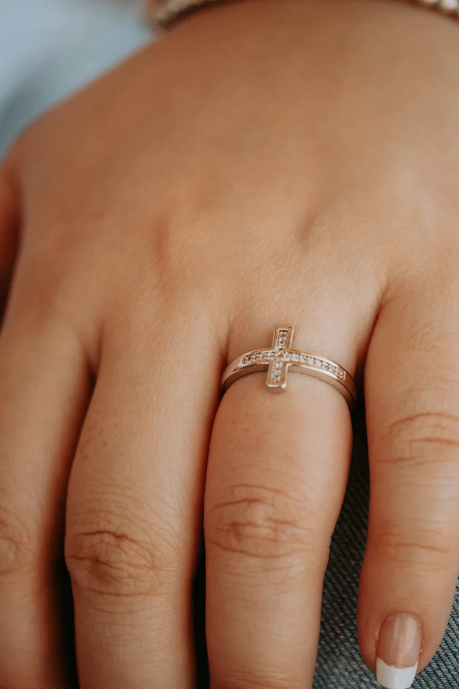 Charleston Cross Sterling Silver Ring