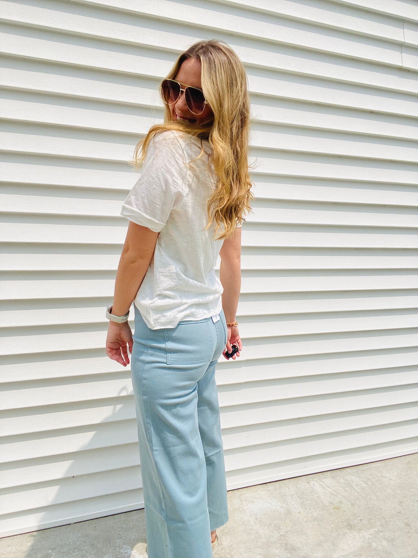 This White V Neck Jersey Knit Tee is perfect for any casual occasion. It is made of breathable jersey knit fabric for comfort, and the raw cut edge finishing provides a sleek, contemporary look. Plus, the chest pocket and exposed center seams add to its classic style. An ideal combination of comfort and style.