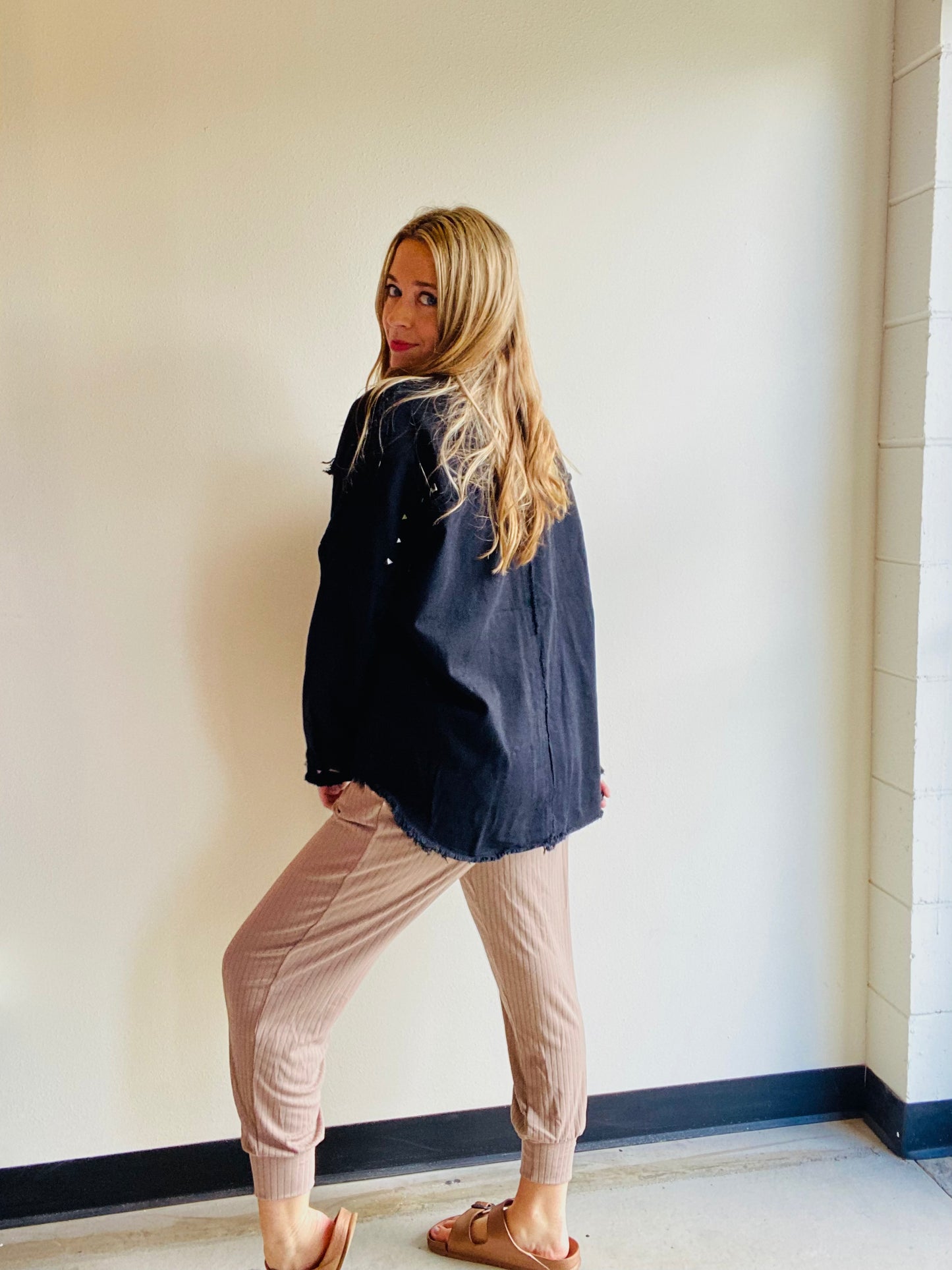 Mocha Run-Around Joggers