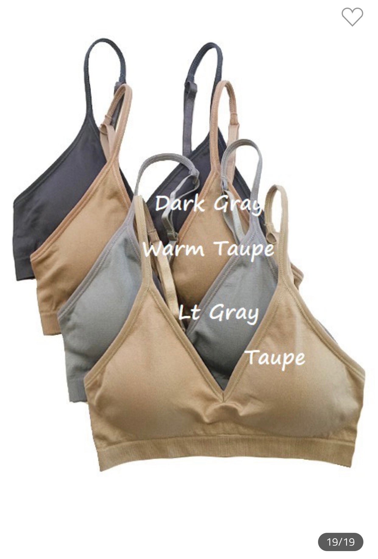 Seamless Basic Bralette PLUS SIZE
