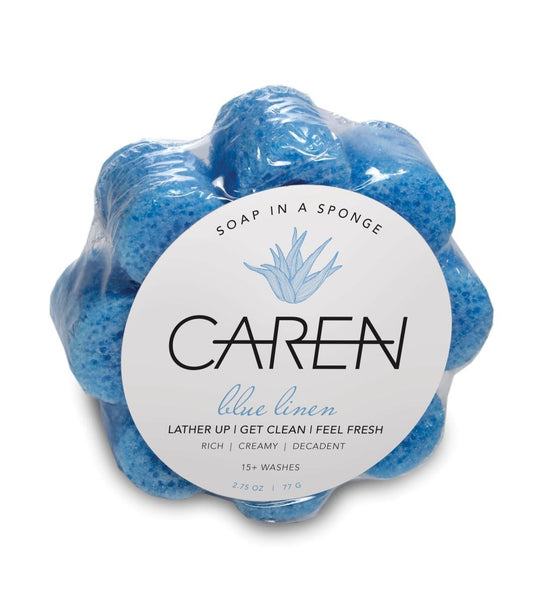 Caren Shower Sponge - Blue Linen