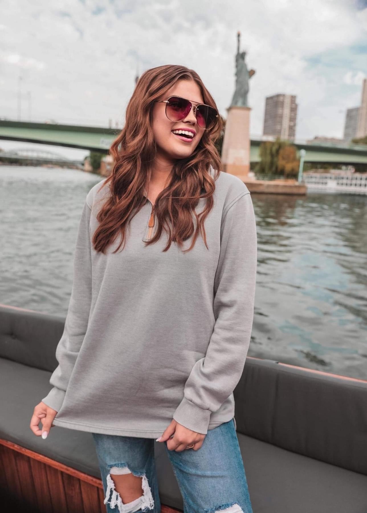Light Grey Vintage Miley Pullover