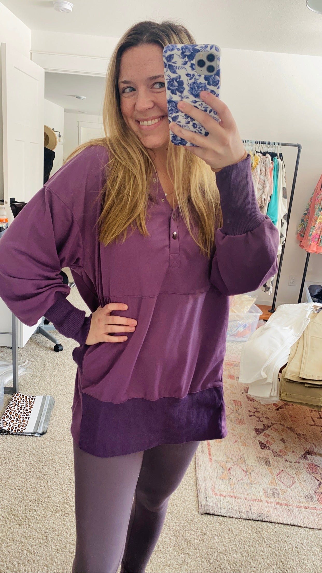 Purple Lightweight Hoodie