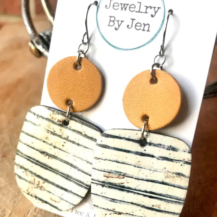 Boho Dangle Stripe Earrings