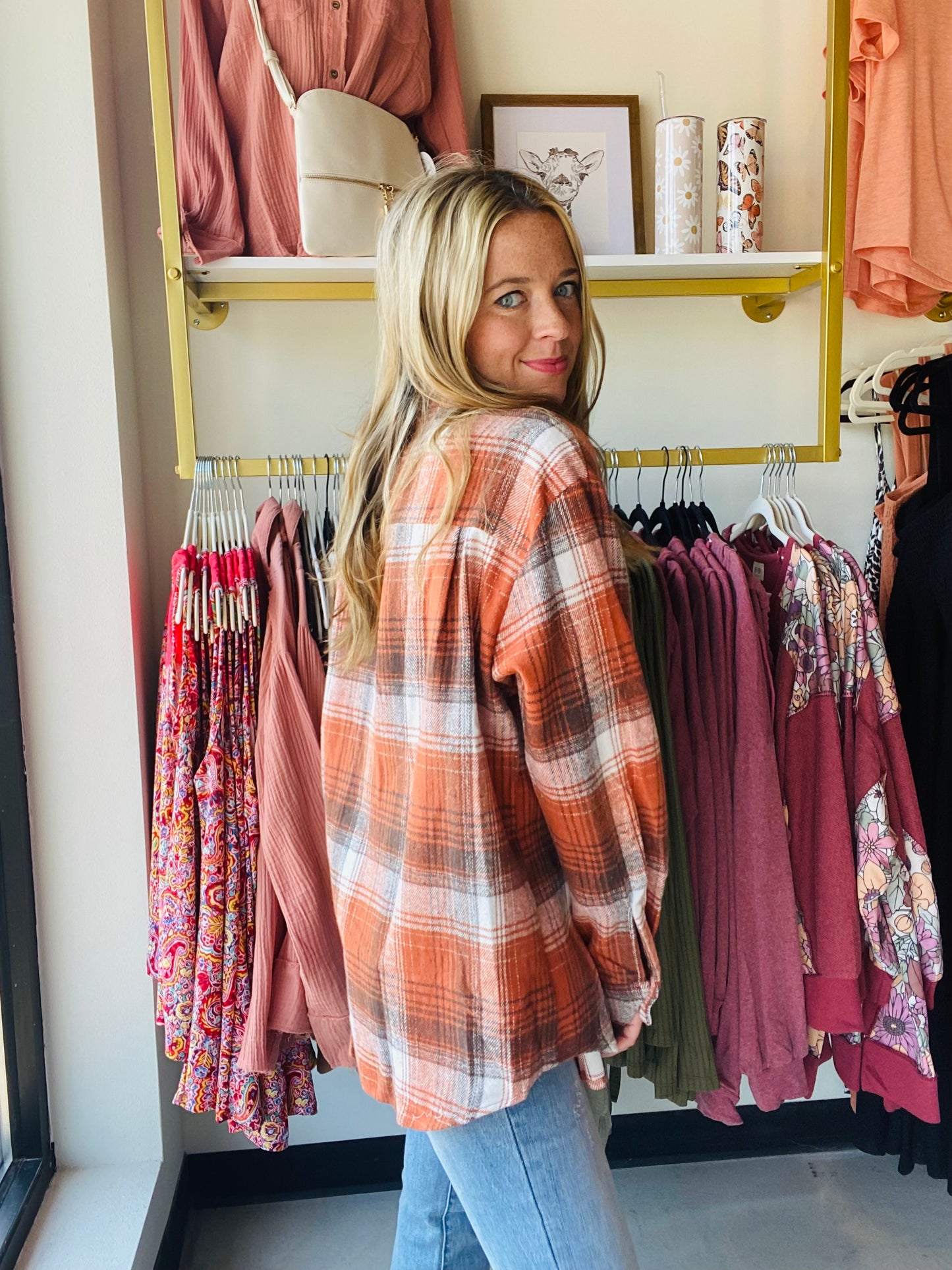 Pumpkin Plaid Flannel