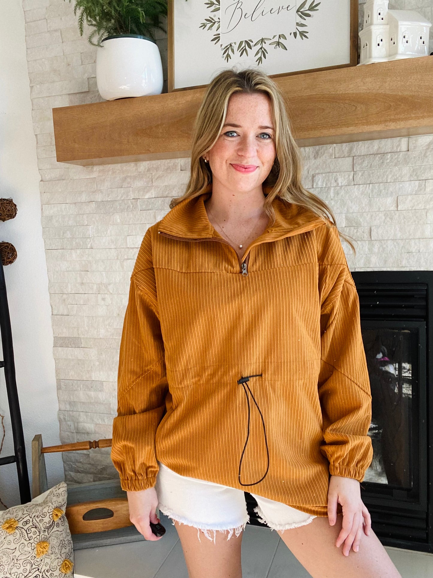 The Camel Toggle Tie Pullover