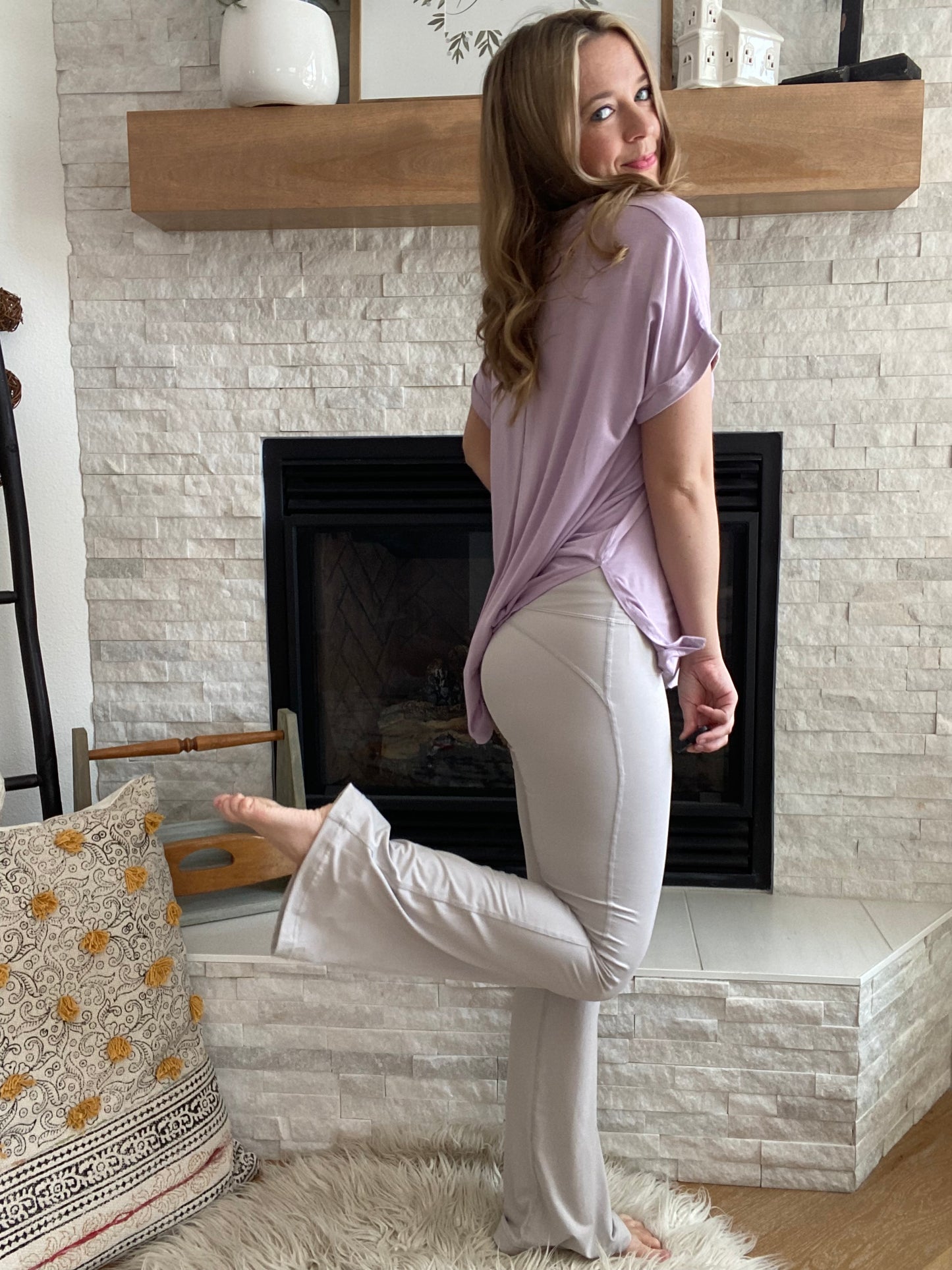 Our Chrome Buttery Soft yoga Pants blend fashion and function! These ultra-stretchy flare pants are so soft you'll feel like you're floating on a cloud. Look cute when you hit the gym, run errands and run the world! Work hard, stay comfortable and never sacrifice style. #winning!