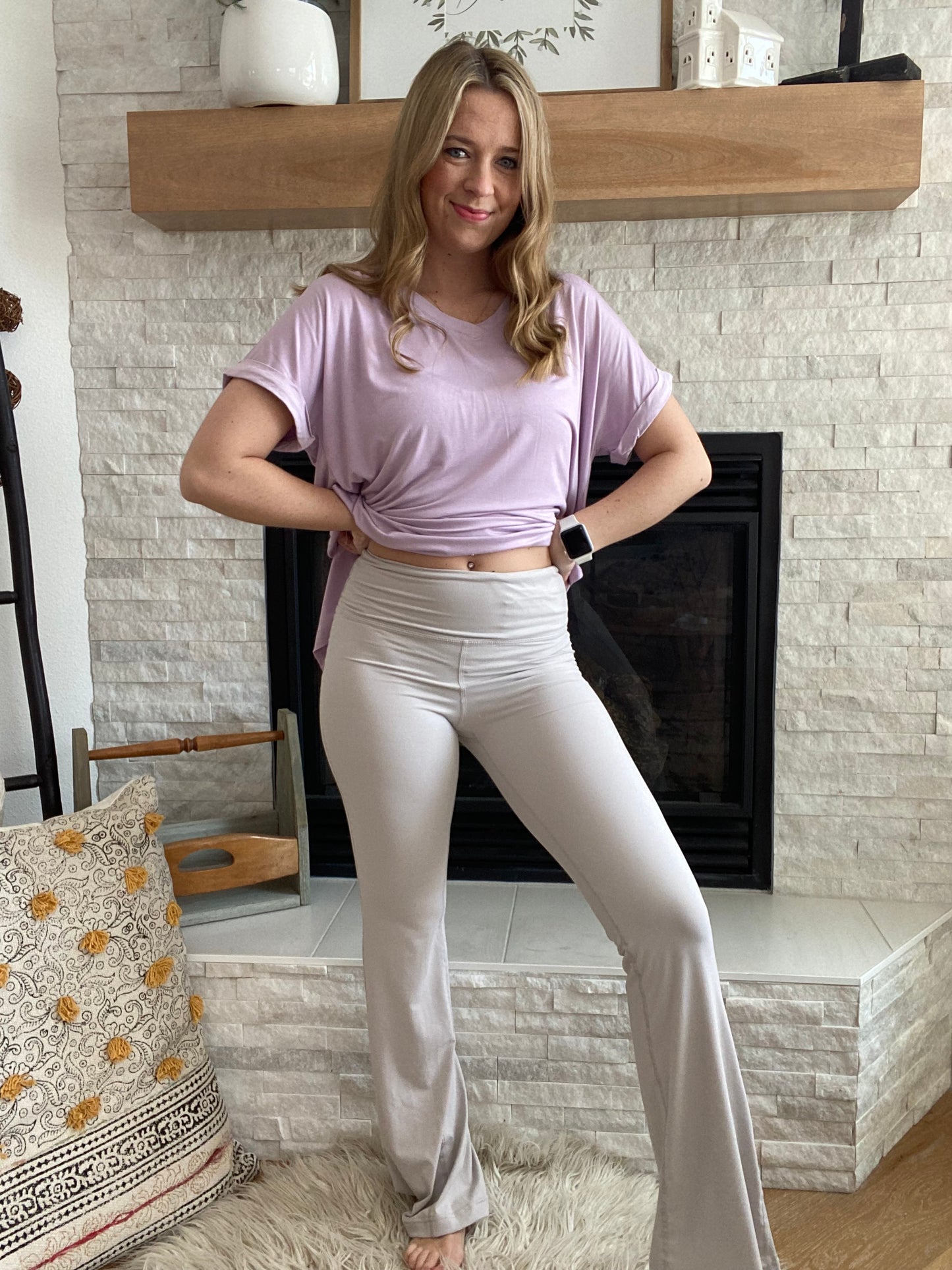 Our Chrome Buttery Soft yoga Pants blend fashion and function! These ultra-stretchy flare pants are so soft you'll feel like you're floating on a cloud. Look cute when you hit the gym, run errands and run the world! Work hard, stay comfortable and never sacrifice style. #winning!