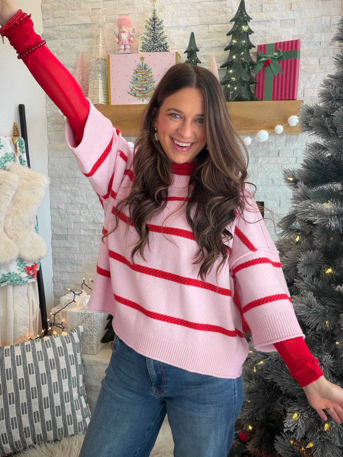 Pink Luxe Crew Sweater