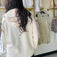 Oatmeal Contrast Piping Zip Up
