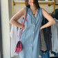 Light Denim Braided Dress