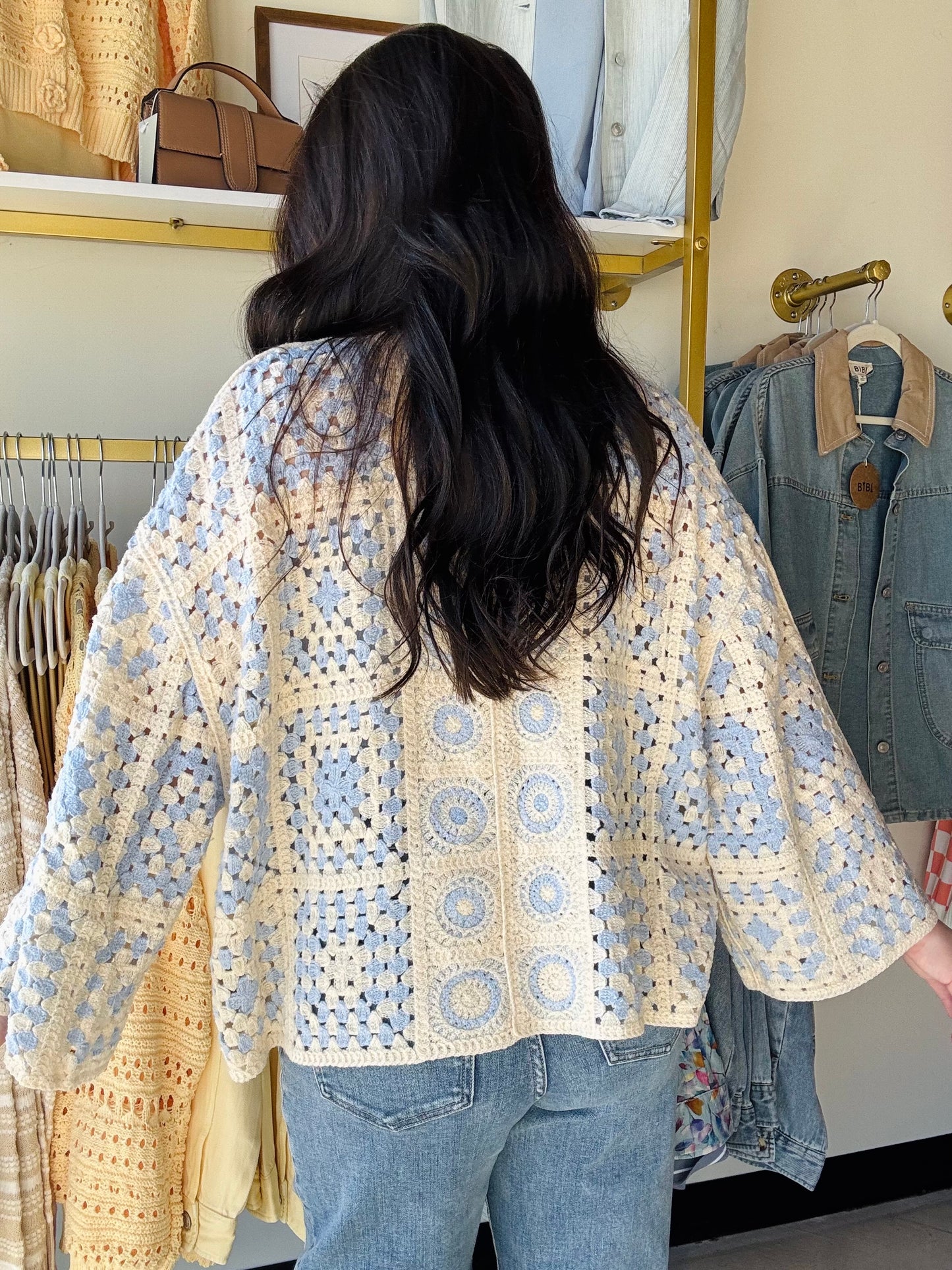 Sky Multi Crochet Cardigan