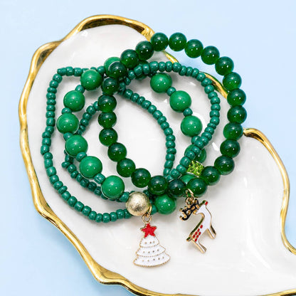 Christmas Beaded Bracelet Sets