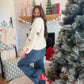 Christmas Motif Chenille Sweater