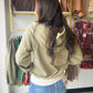 Olive Plush Fleece Hooded Zip Up