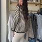 Black & White Textured Cardigan