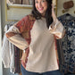 Paisley Gold Tones Long Sleeve
