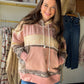 Pink Paisley Printed Hoodie
