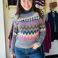 Intarsia Ribbed Sweater