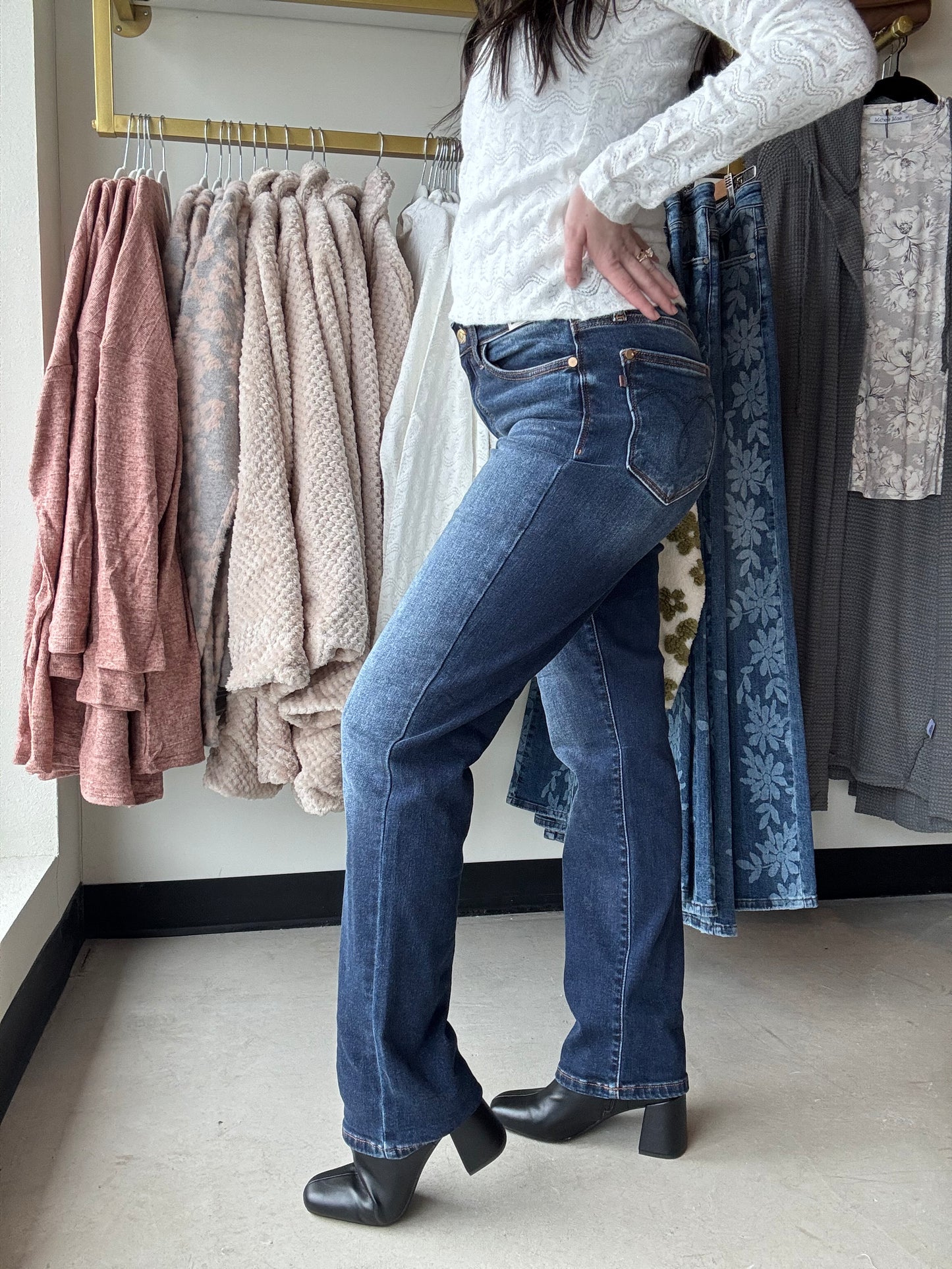 Vintage Dark Wash Straight Leg