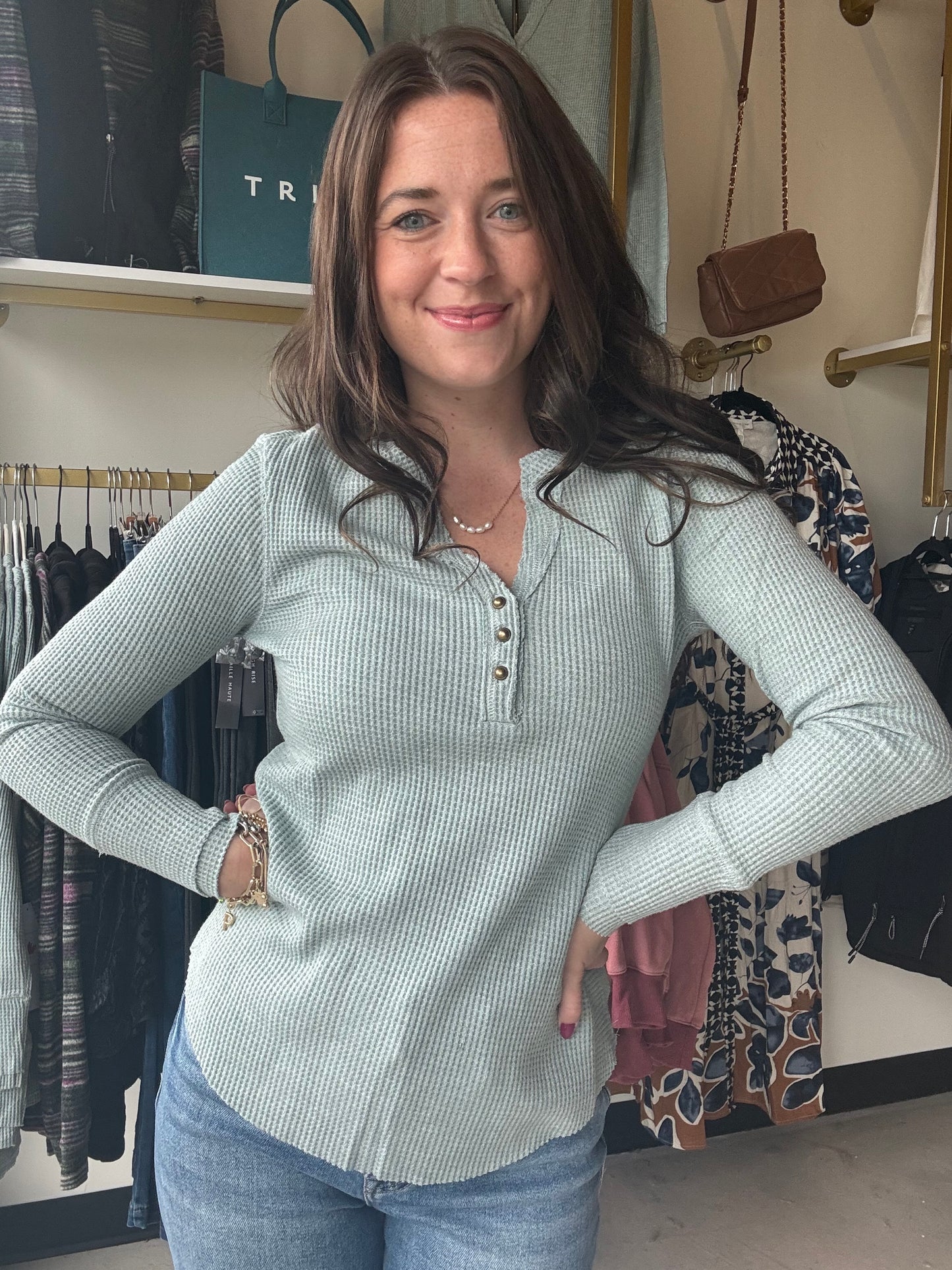 Silverpine Button Henley