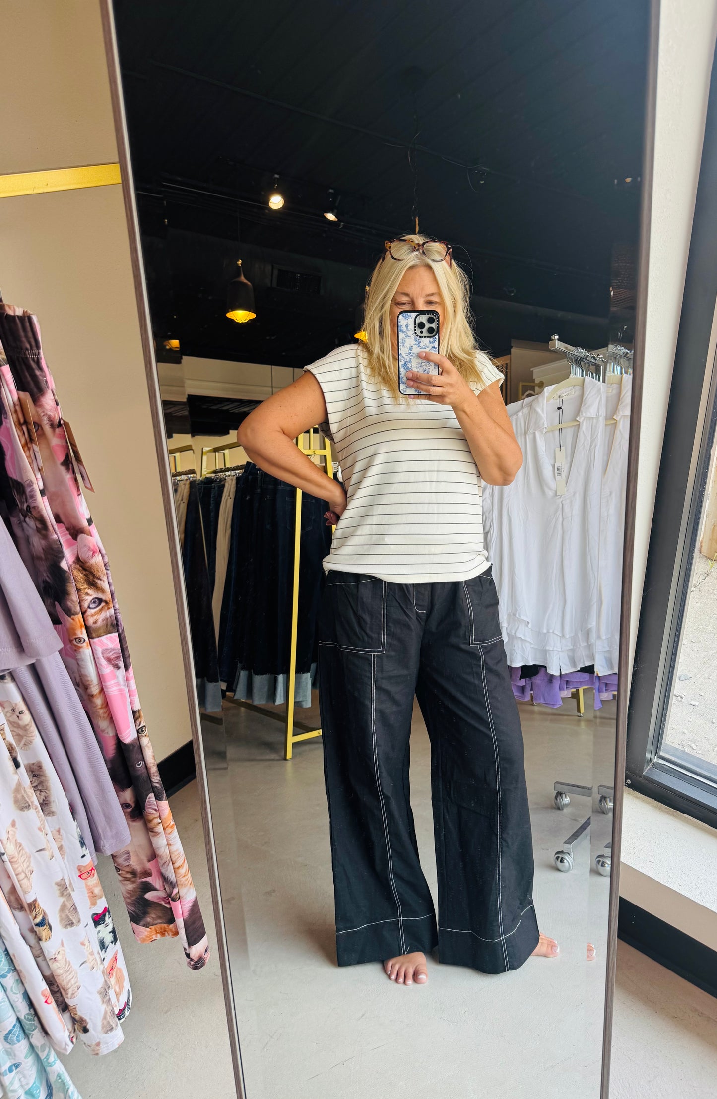 Black Wide Leg Cargo Pants