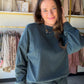 Teal Heather Jasse Top