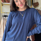 Navy Corrine Pullover