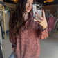Rosewood Bloom Brown Pullover