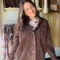 Chocolate Button Hoodie Shacket