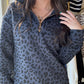 Landon Leopard Quarter Zip