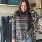 Pink Flambe Mock Neck