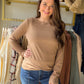 Mocha Solid Brushed Long Sleeve