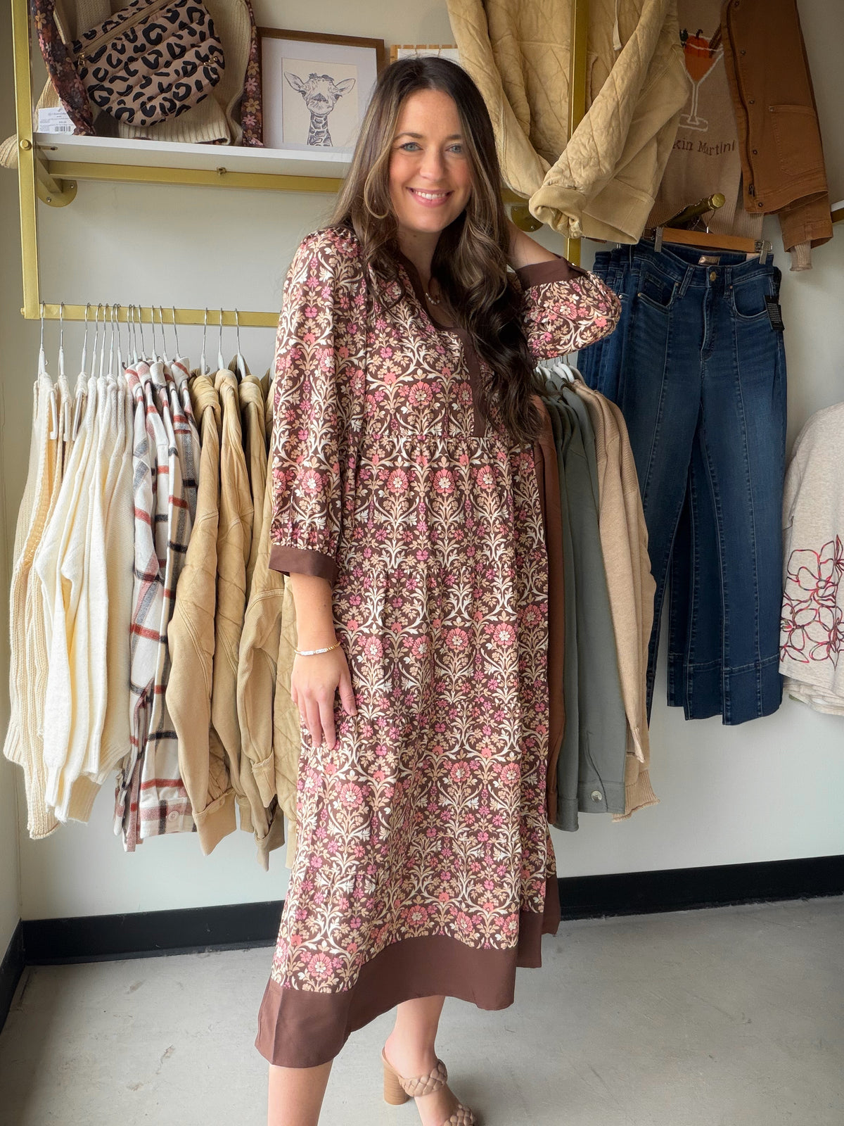 Abbey Cocoa Cameron Dress