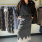 Mineral Wash Lace Trim Skirt