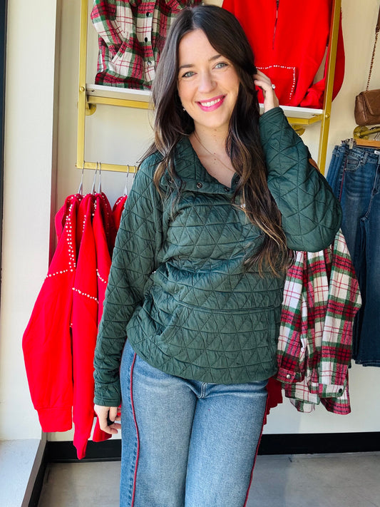 Hunter Geometric Snap Pullover